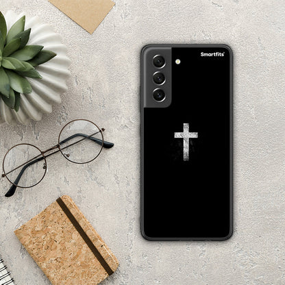 White Cross - Samsung Galaxy S21 FE θήκη
