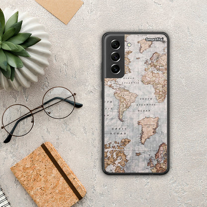 World Map - Samsung Galaxy S21 FE θήκη