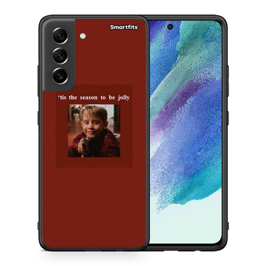 Θήκη Samsung S21 FE Xmas Ultimate Spirit από τη Smartfits με σχέδιο στο πίσω μέρος και μαύρο περίβλημα | Samsung S21 FE Xmas Ultimate Spirit case with colorful back and black bezels