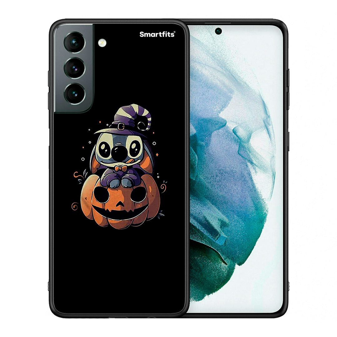 Θήκη Samsung S21 Halloween Stitch από τη Smartfits με σχέδιο στο πίσω μέρος και μαύρο περίβλημα | Samsung S21 Halloween Stitch case with colorful back and black bezels