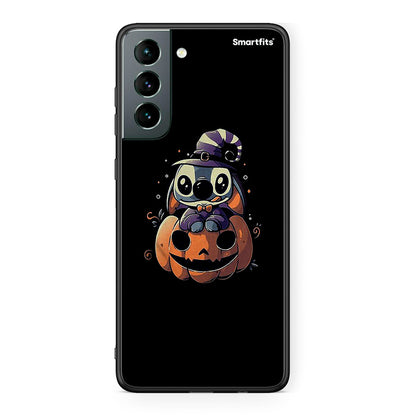 Samsung S21 Halloween Stitch θήκη από τη Smartfits με σχέδιο στο πίσω μέρος και μαύρο περίβλημα | Smartphone case with colorful back and black bezels by Smartfits