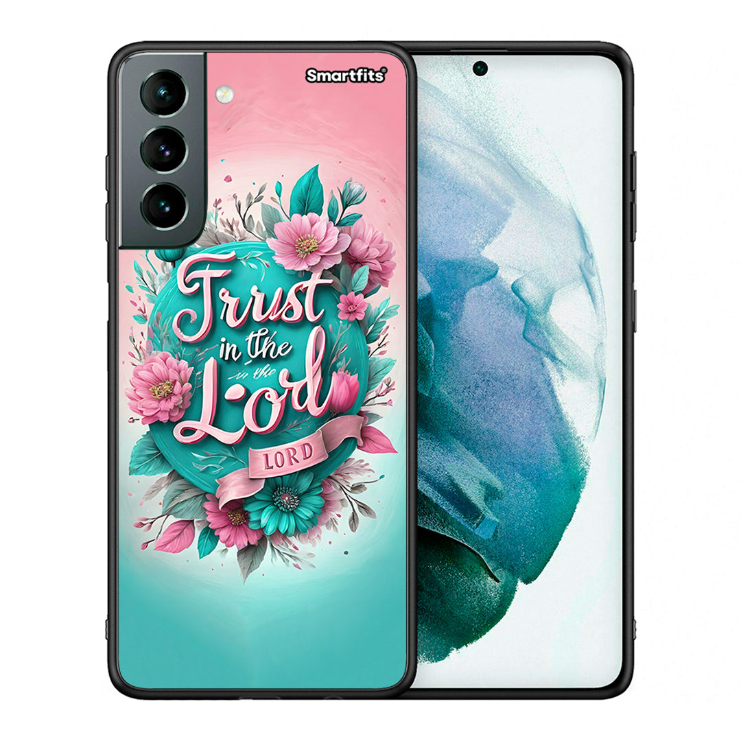 Θήκη Samsung S21 Lord Trust από τη Smartfits με σχέδιο στο πίσω μέρος και μαύρο περίβλημα | Samsung S21 Lord Trust case with colorful back and black bezels