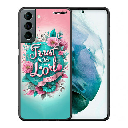 Θήκη Samsung S21 Lord Trust από τη Smartfits με σχέδιο στο πίσω μέρος και μαύρο περίβλημα | Samsung S21 Lord Trust case with colorful back and black bezels