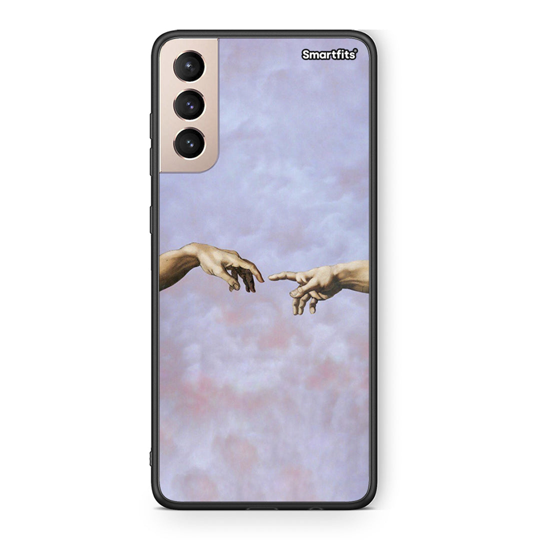 Samsung S21+ Adam Hand θήκη από τη Smartfits με σχέδιο στο πίσω μέρος και μαύρο περίβλημα | Smartphone case with colorful back and black bezels by Smartfits
