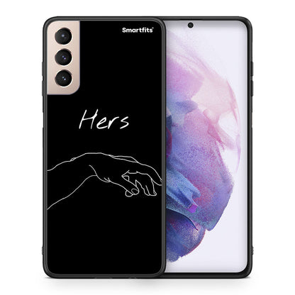 Θήκη Αγίου Βαλεντίνου Samsung S21+ Aeshetic Love 1 από τη Smartfits με σχέδιο στο πίσω μέρος και μαύρο περίβλημα | Samsung S21+ Aeshetic Love 1 case with colorful back and black bezels