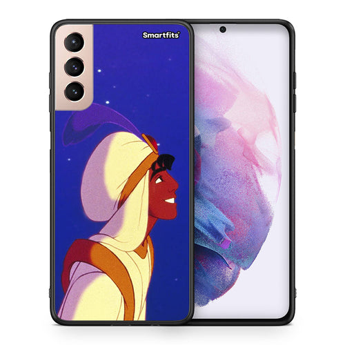Θήκη Samsung S21+ Alladin And Jasmine Love 1 από τη Smartfits με σχέδιο στο πίσω μέρος και μαύρο περίβλημα | Samsung S21+ Alladin And Jasmine Love 1 case with colorful back and black bezels
