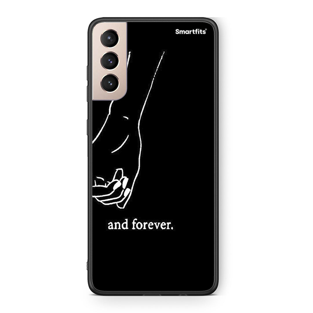 Samsung S21+ Always & Forever 2 Θήκη Αγίου Βαλεντίνου από τη Smartfits με σχέδιο στο πίσω μέρος και μαύρο περίβλημα | Smartphone case with colorful back and black bezels by Smartfits