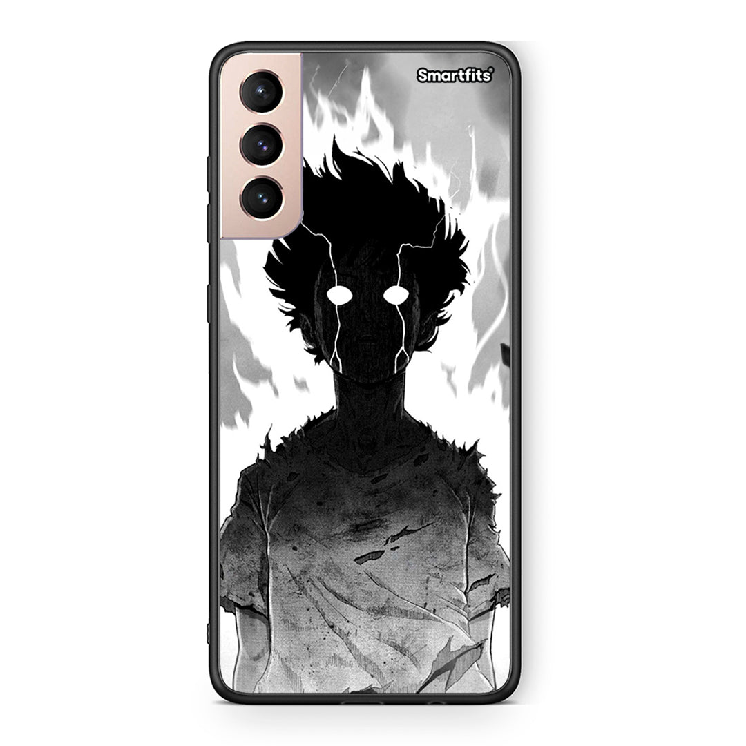 Samsung S21+ Anime Boy Θήκη από τη Smartfits με σχέδιο στο πίσω μέρος και μαύρο περίβλημα | Smartphone case with colorful back and black bezels by Smartfits