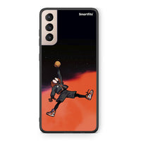 Thumbnail for Samsung S21+ Basketball Hero θήκη από τη Smartfits με σχέδιο στο πίσω μέρος και μαύρο περίβλημα | Smartphone case with colorful back and black bezels by Smartfits