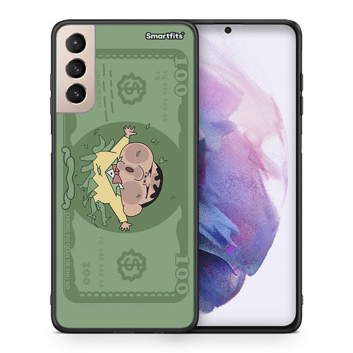 Θήκη Αγίου Βαλεντίνου Samsung S21+ Big Money από τη Smartfits με σχέδιο στο πίσω μέρος και μαύρο περίβλημα | Samsung S21+ Big Money case with colorful back and black bezels