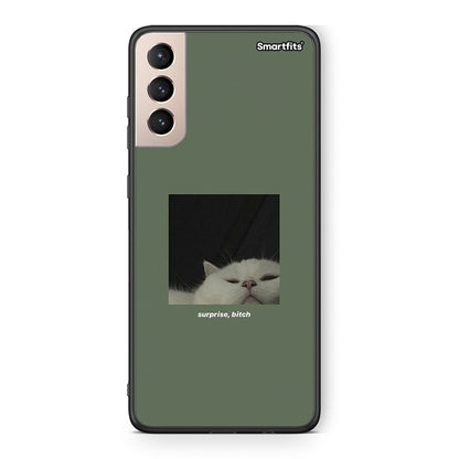 Samsung S21+ Bitch Surprise θήκη από τη Smartfits με σχέδιο στο πίσω μέρος και μαύρο περίβλημα | Smartphone case with colorful back and black bezels by Smartfits