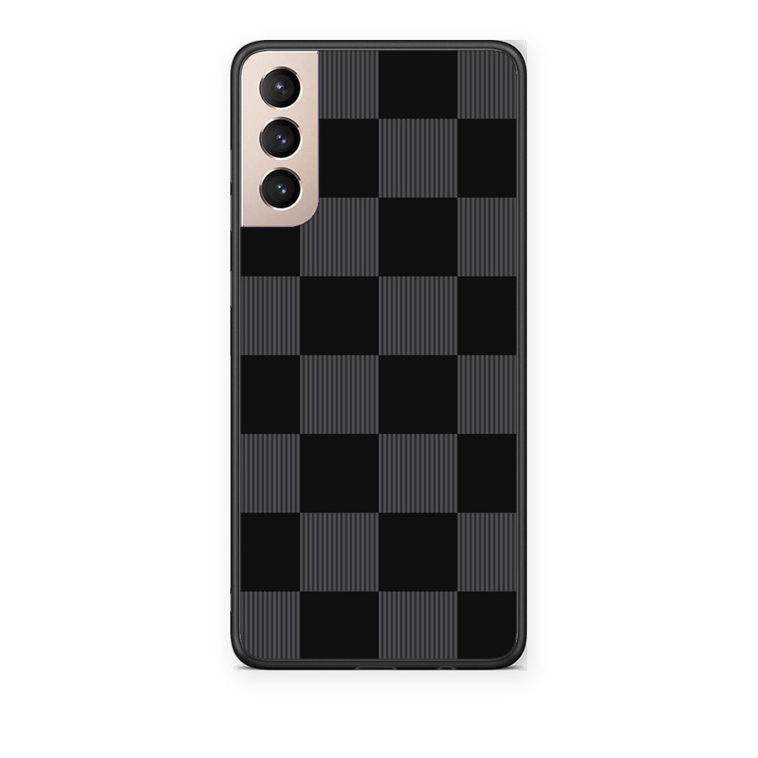 Θήκη Samsung Galaxy S21+ Black and Charcoal Striped Checks από τη Smartfits με σχέδιο στο πίσω μέρος και μαύρο περίβλημα | Samsung Galaxy S21+ Black and Charcoal Striped Checks case with colorful back and black bezels
