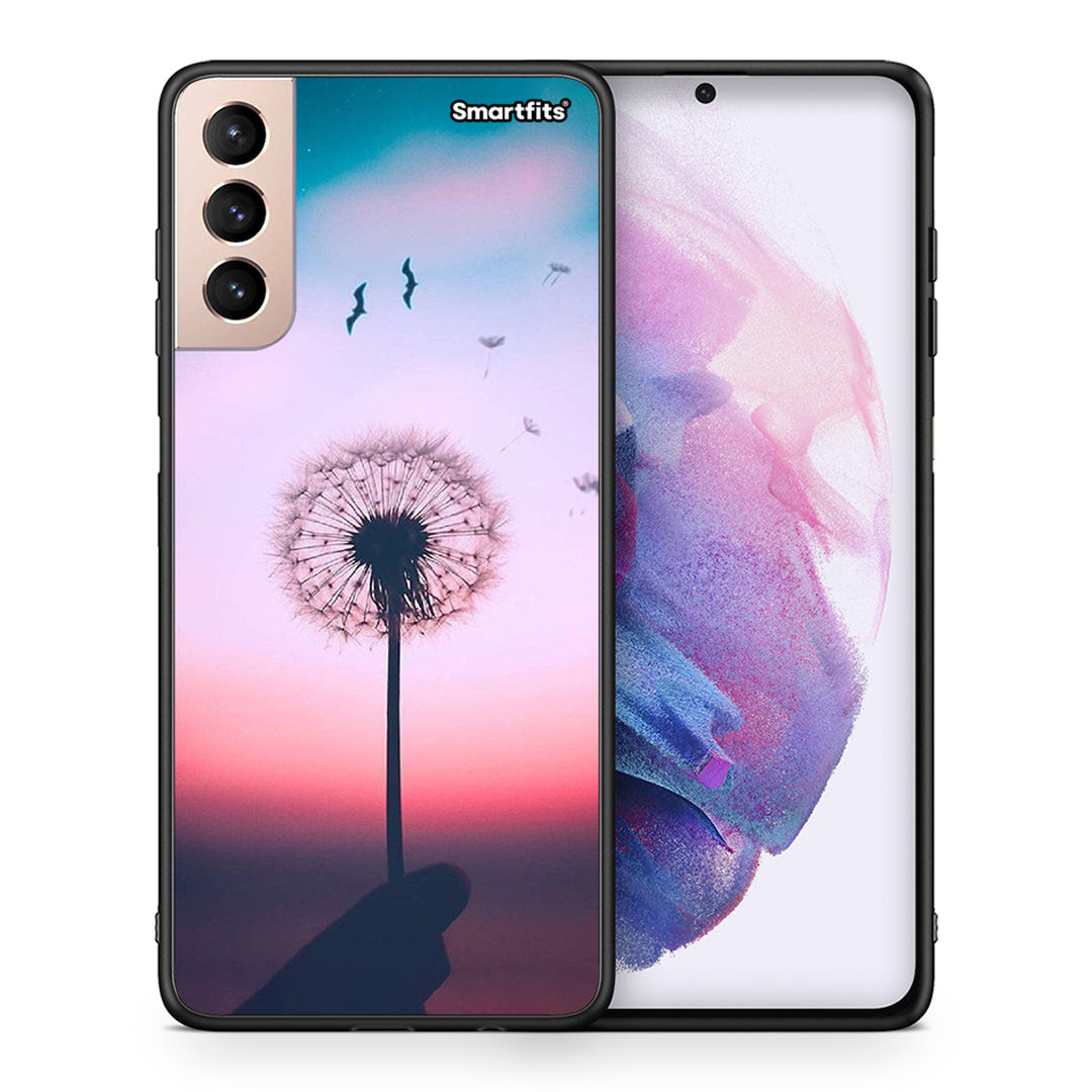Θήκη Samsung S21+ Wish Boho από τη Smartfits με σχέδιο στο πίσω μέρος και μαύρο περίβλημα | Samsung S21+ Wish Boho case with colorful back and black bezels