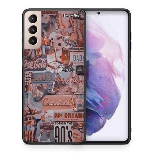 Θήκη Samsung S21+ Born In 90s από τη Smartfits με σχέδιο στο πίσω μέρος και μαύρο περίβλημα | Samsung S21+ Born In 90s case with colorful back and black bezels