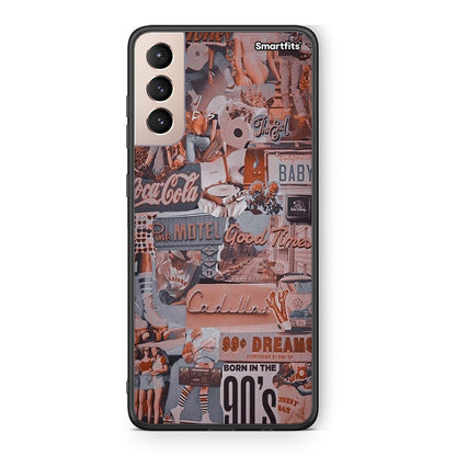 Samsung S21+ Born In 90s θήκη από τη Smartfits με σχέδιο στο πίσω μέρος και μαύρο περίβλημα | Smartphone case with colorful back and black bezels by Smartfits