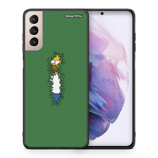 Θήκη Αγίου Βαλεντίνου Samsung S21+ Bush Man από τη Smartfits με σχέδιο στο πίσω μέρος και μαύρο περίβλημα | Samsung S21+ Bush Man case with colorful back and black bezels