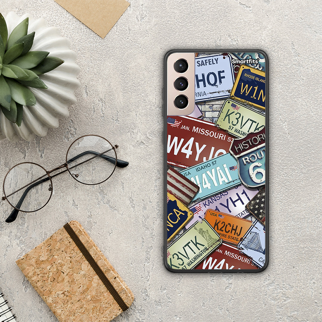 Car Plates - Samsung Galaxy S21+ θήκη