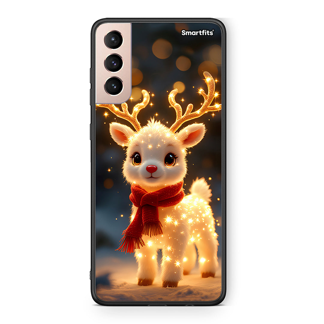 Samsung S21+ Christmas Cutie θήκη από τη Smartfits με σχέδιο στο πίσω μέρος και μαύρο περίβλημα | Smartphone case with colorful back and black bezels by Smartfits
