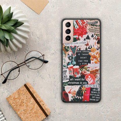 Christmas Happiness - Samsung Galaxy S21+ θήκη