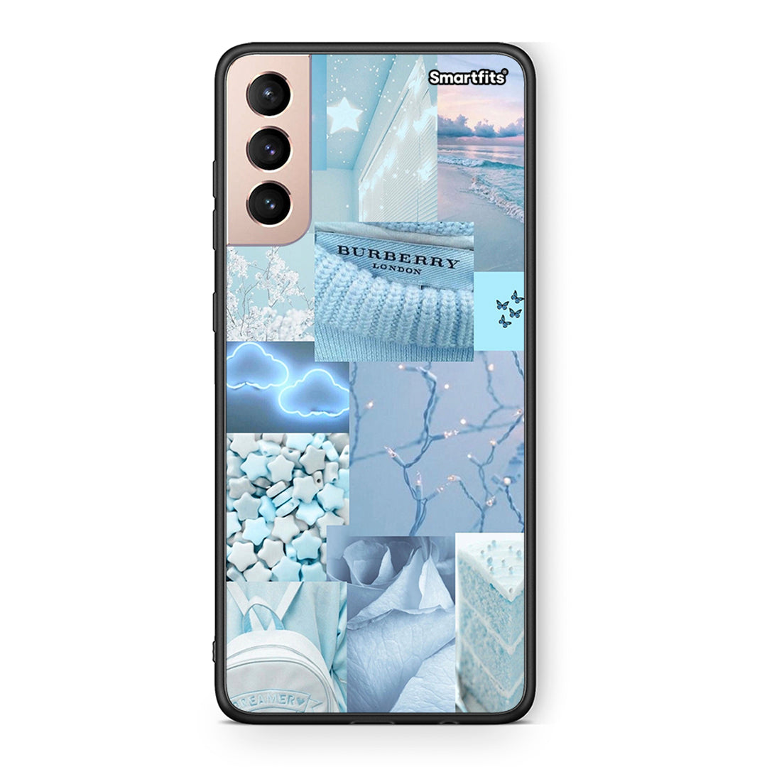 Samsung S21+ Ciel Aesthetic Collage θήκη από τη Smartfits με σχέδιο στο πίσω μέρος και μαύρο περίβλημα | Smartphone case with colorful back and black bezels by Smartfits
