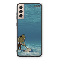 Thumbnail for Samsung S21+ Clean The Ocean Θήκη από τη Smartfits με σχέδιο στο πίσω μέρος και μαύρο περίβλημα | Smartphone case with colorful back and black bezels by Smartfits