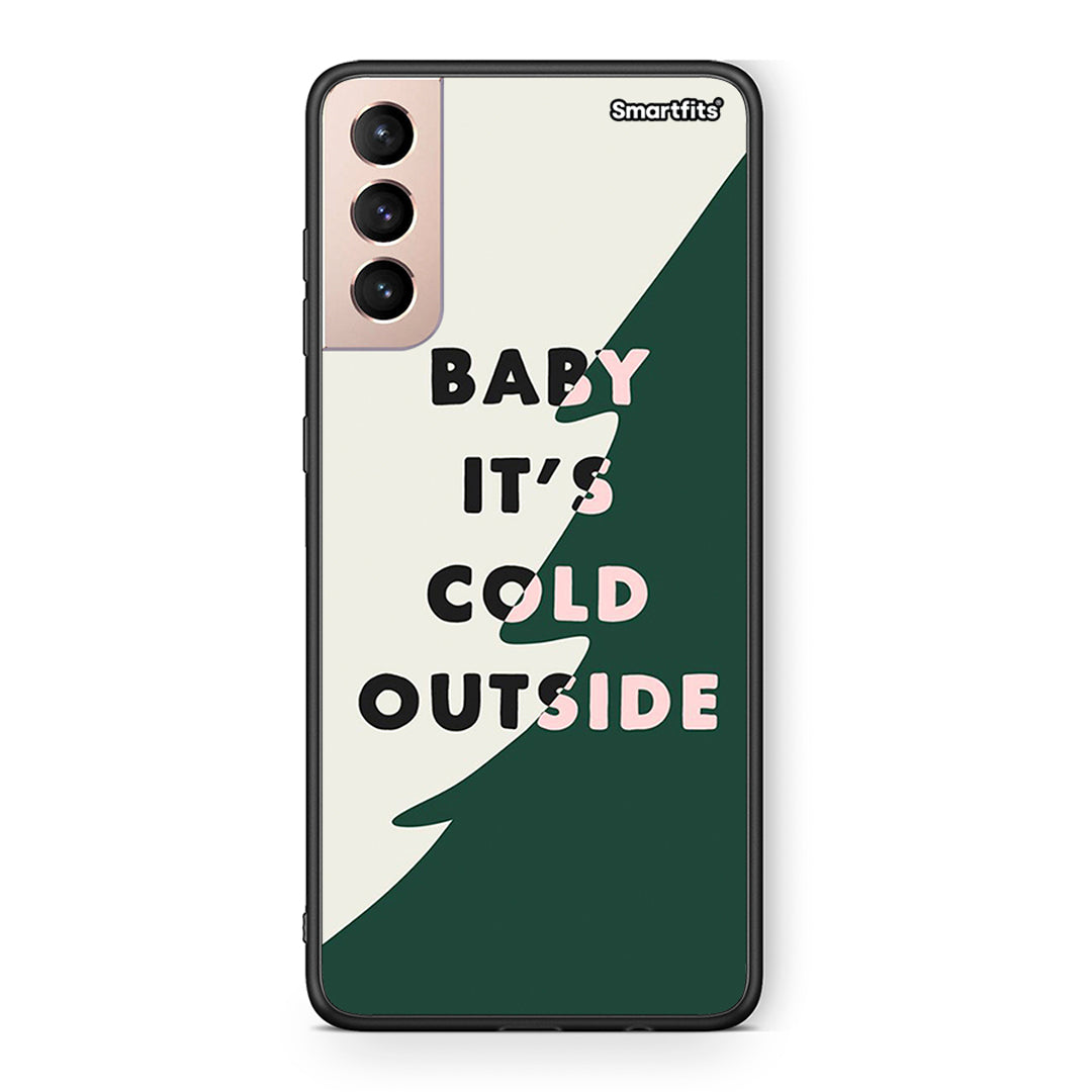 Samsung S21+ Cold Outside θήκη από τη Smartfits με σχέδιο στο πίσω μέρος και μαύρο περίβλημα | Smartphone case with colorful back and black bezels by Smartfits