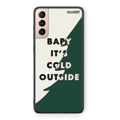 Samsung S21+ Cold Outside θήκη από τη Smartfits με σχέδιο στο πίσω μέρος και μαύρο περίβλημα | Smartphone case with colorful back and black bezels by Smartfits