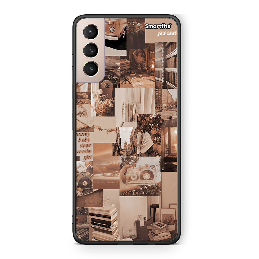 Samsung S21+ Collage You Can Θήκη Αγίου Βαλεντίνου από τη Smartfits με σχέδιο στο πίσω μέρος και μαύρο περίβλημα | Smartphone case with colorful back and black bezels by Smartfits