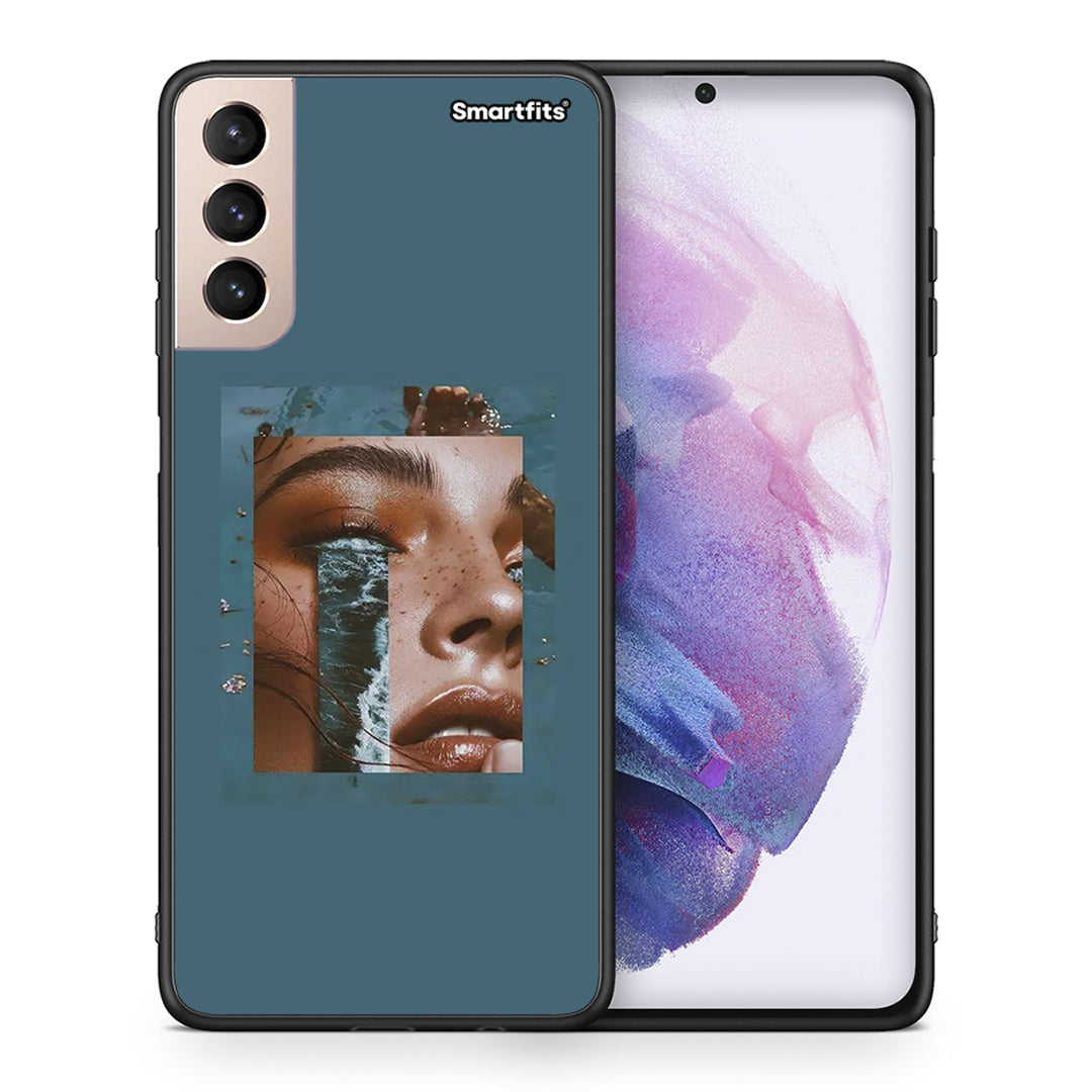 Θήκη Samsung S21+ Cry An Ocean από τη Smartfits με σχέδιο στο πίσω μέρος και μαύρο περίβλημα | Samsung S21+ Cry An Ocean case with colorful back and black bezels