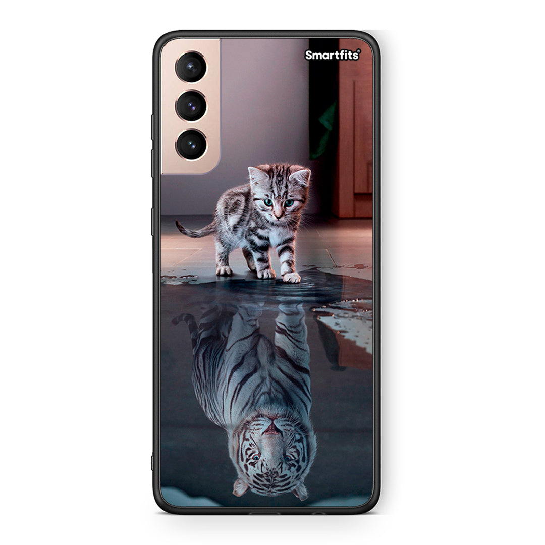 4 - Samsung S21+ Tiger Cute case, cover, bumper
