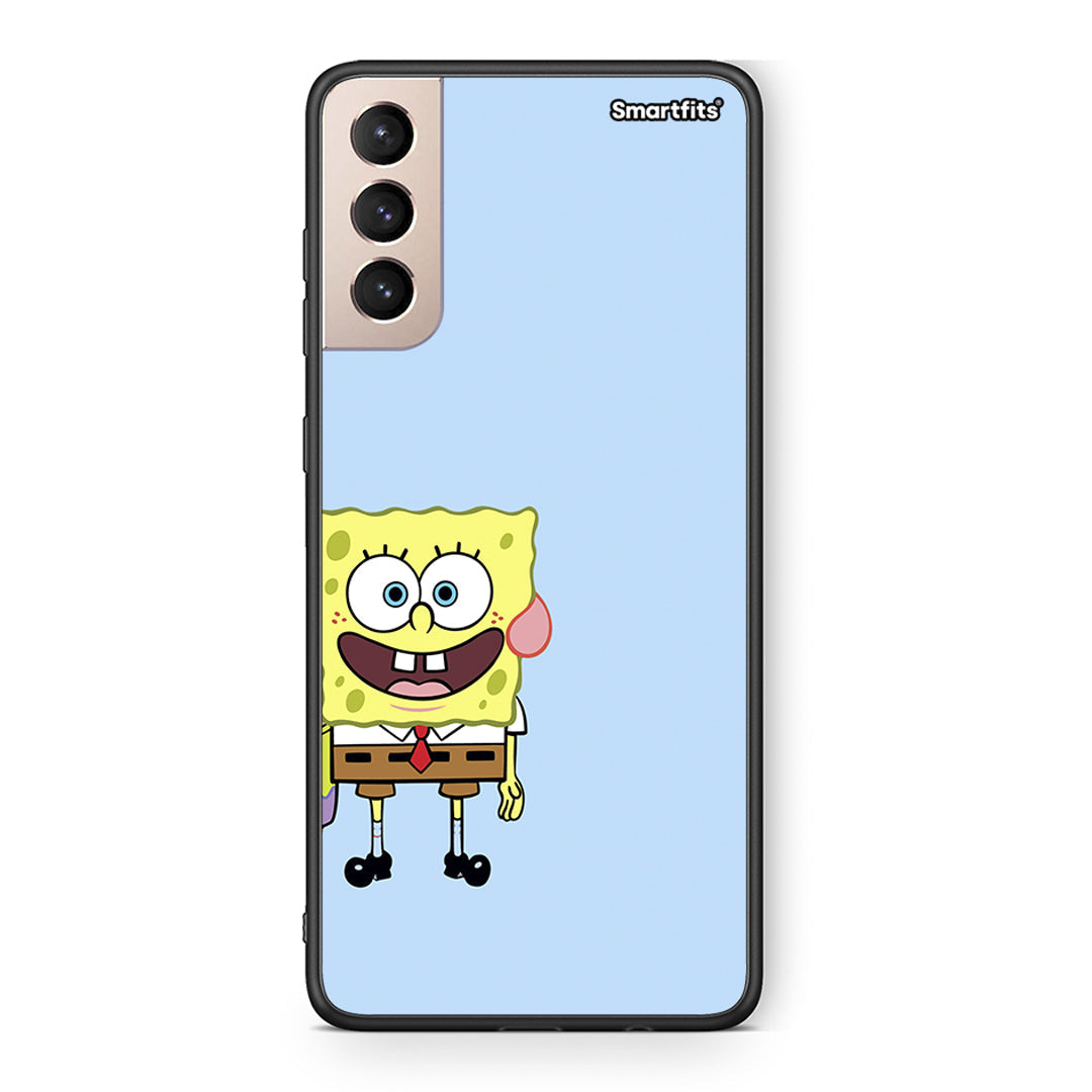 Samsung S21+ Friends Bob θήκη από τη Smartfits με σχέδιο στο πίσω μέρος και μαύρο περίβλημα | Smartphone case with colorful back and black bezels by Smartfits