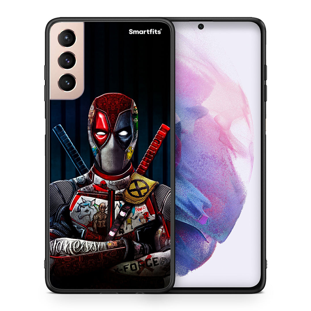 Θήκη Samsung S21+ Funny Guy από τη Smartfits με σχέδιο στο πίσω μέρος και μαύρο περίβλημα | Samsung S21+ Funny Guy case with colorful back and black bezels