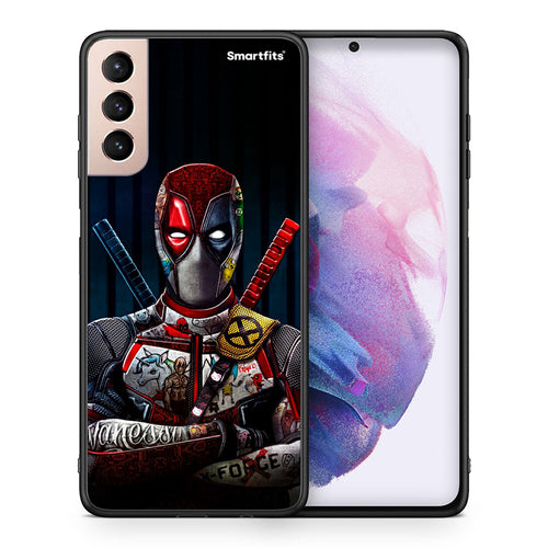 Θήκη Samsung S21+ Funny Guy από τη Smartfits με σχέδιο στο πίσω μέρος και μαύρο περίβλημα | Samsung S21+ Funny Guy case with colorful back and black bezels