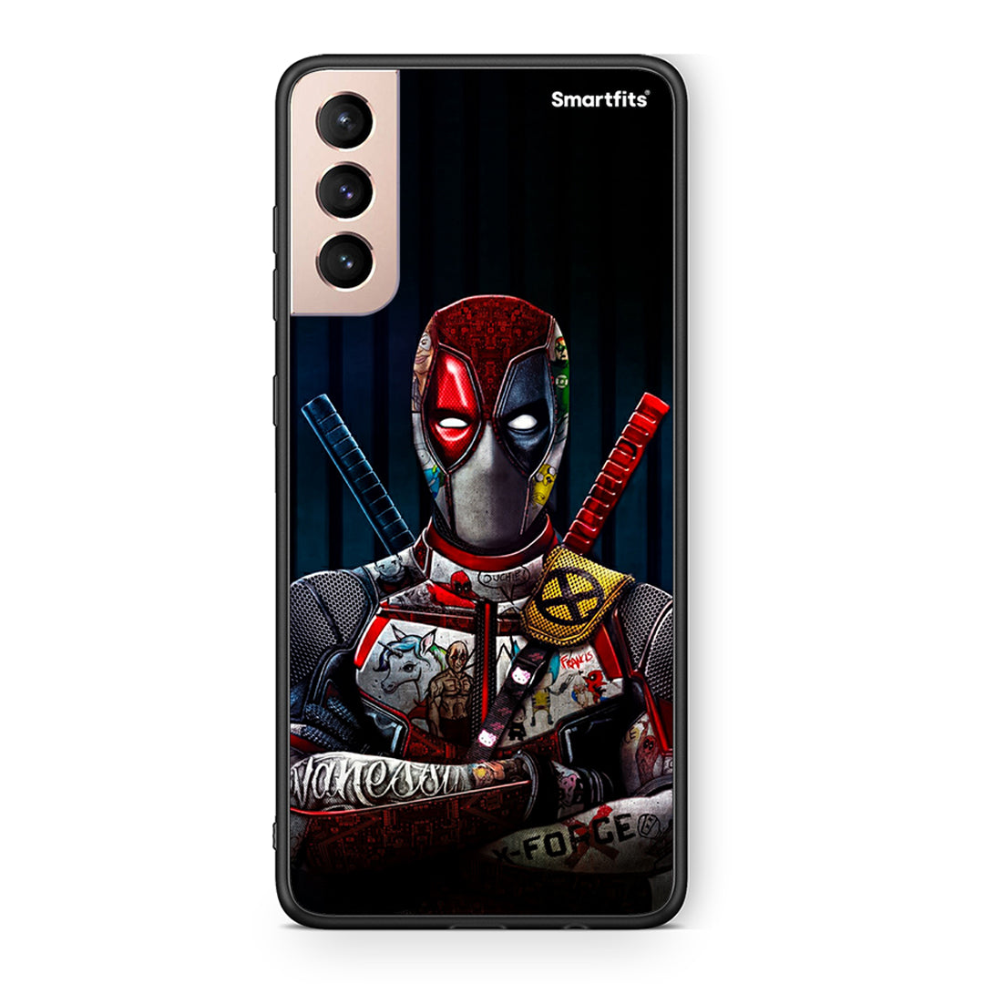 Samsung S21+ Funny Guy θήκη από τη Smartfits με σχέδιο στο πίσω μέρος και μαύρο περίβλημα | Smartphone case with colorful back and black bezels by Smartfits