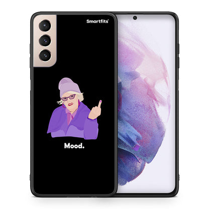 Θήκη Samsung S21+ Grandma Mood Black από τη Smartfits με σχέδιο στο πίσω μέρος και μαύρο περίβλημα | Samsung S21+ Grandma Mood Black case with colorful back and black bezels