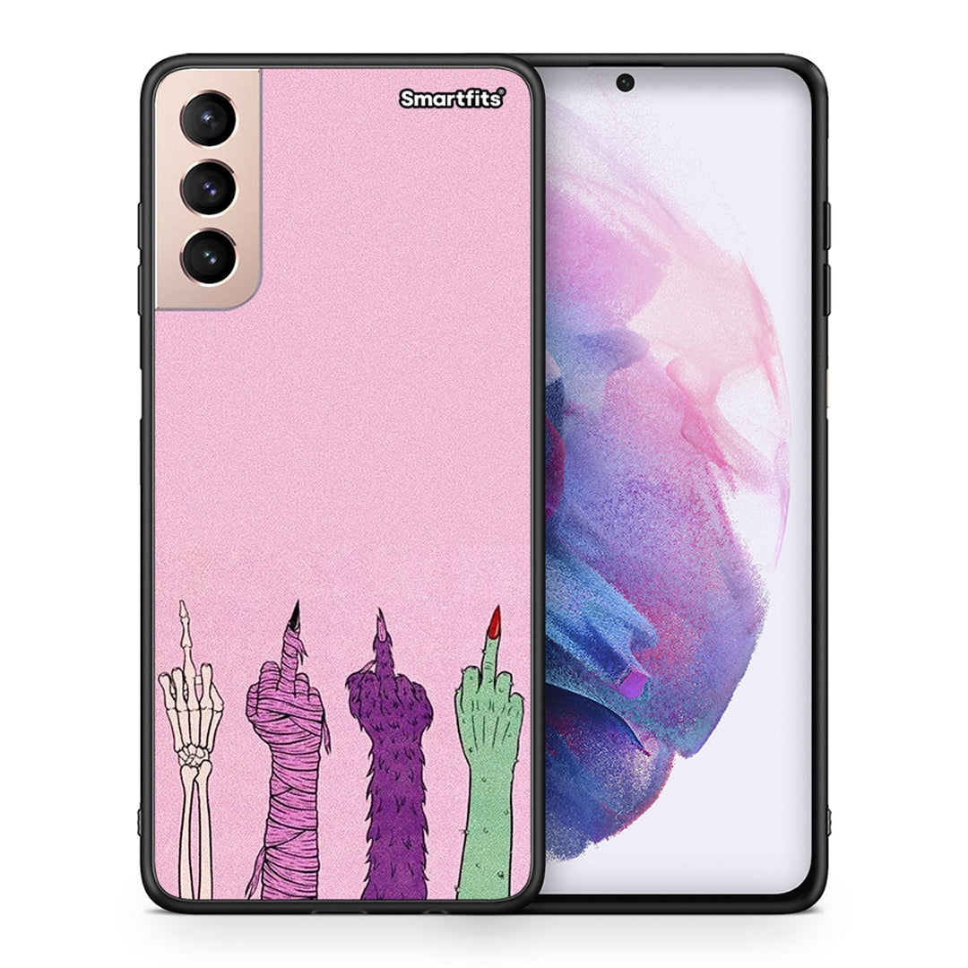 Θήκη Samsung S21+ Halloween Be A Lady από τη Smartfits με σχέδιο στο πίσω μέρος και μαύρο περίβλημα | Samsung S21+ Halloween Be A Lady case with colorful back and black bezels