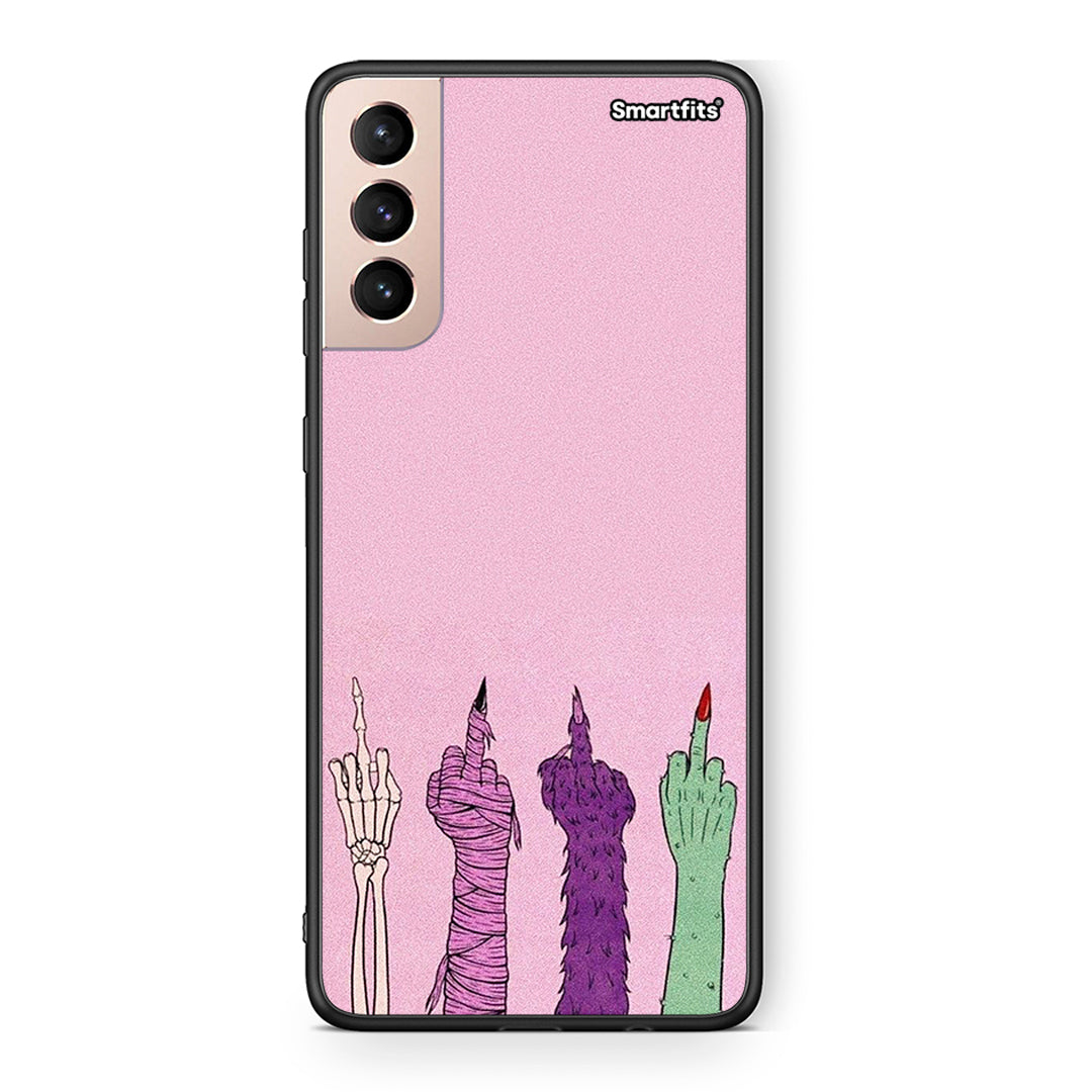 Samsung S21+ Halloween Be A Lady Θήκη από τη Smartfits με σχέδιο στο πίσω μέρος και μαύρο περίβλημα | Smartphone case with colorful back and black bezels by Smartfits