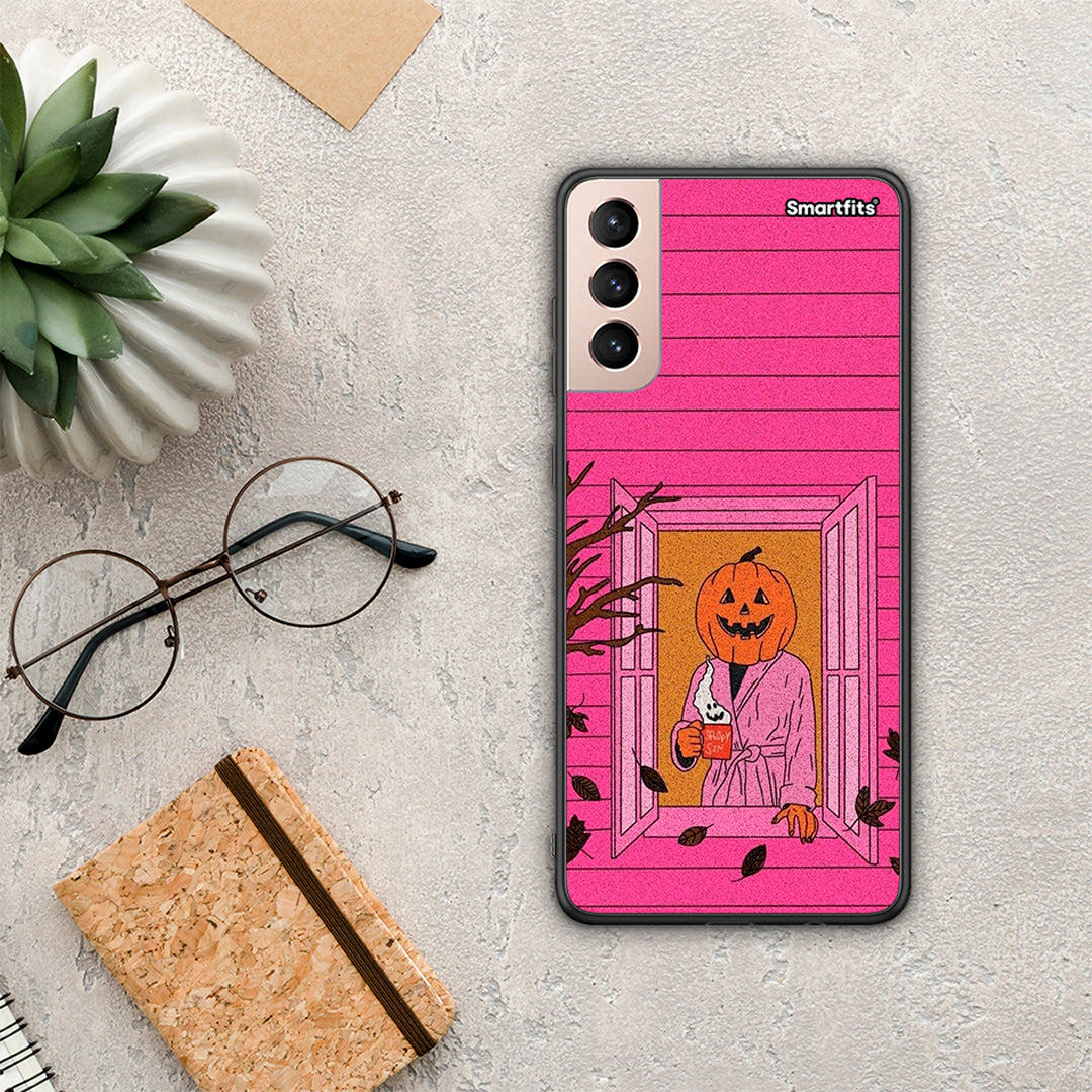 Halloween Pumpkin Lady - Samsung Galaxy S21+ θήκη