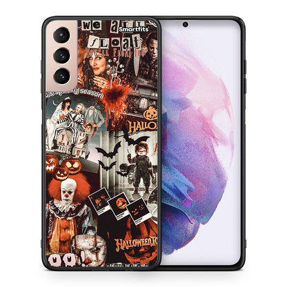 Θήκη Samsung S21+ Halloween Spooky Season από τη Smartfits με σχέδιο στο πίσω μέρος και μαύρο περίβλημα | Samsung S21+ Halloween Spooky Season case with colorful back and black bezels