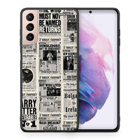 Thumbnail for Θήκη Samsung S21+ Harry Paper από τη Smartfits με σχέδιο στο πίσω μέρος και μαύρο περίβλημα | Samsung S21+ Harry Paper case with colorful back and black bezels