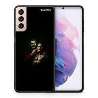 Thumbnail for Θήκη Samsung S21+ Clown Hero από τη Smartfits με σχέδιο στο πίσω μέρος και μαύρο περίβλημα | Samsung S21+ Clown Hero case with colorful back and black bezels