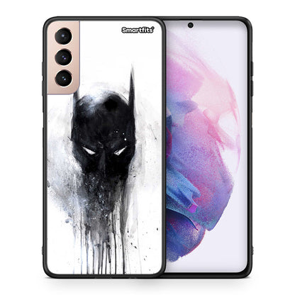 Θήκη Samsung S21+ Paint Bat Hero από τη Smartfits με σχέδιο στο πίσω μέρος και μαύρο περίβλημα | Samsung S21+ Paint Bat Hero case with colorful back and black bezels