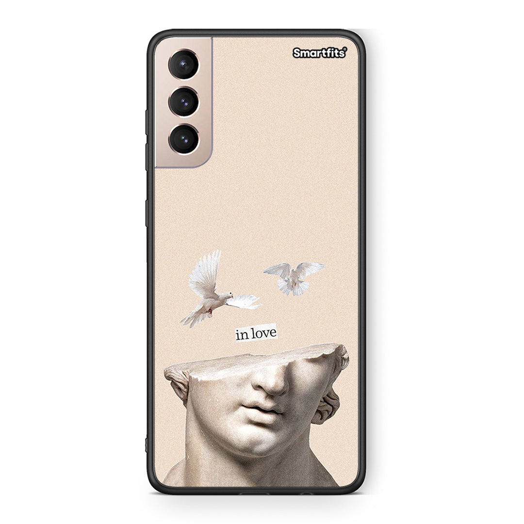 Samsung S21+ In Love θήκη από τη Smartfits με σχέδιο στο πίσω μέρος και μαύρο περίβλημα | Smartphone case with colorful back and black bezels by Smartfits