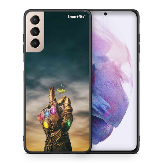 Θήκη Samsung S21+ Infinity Snap από τη Smartfits με σχέδιο στο πίσω μέρος και μαύρο περίβλημα | Samsung S21+ Infinity Snap case with colorful back and black bezels