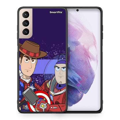 Θήκη Samsung S21+ Infinity Story από τη Smartfits με σχέδιο στο πίσω μέρος και μαύρο περίβλημα | Samsung S21+ Infinity Story case with colorful back and black bezels