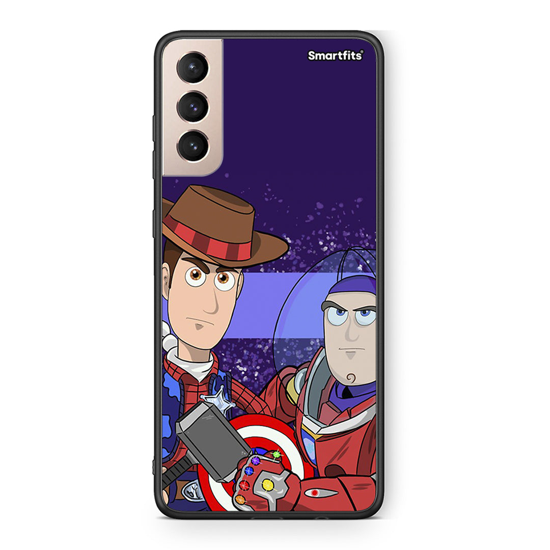 Samsung S21+ Infinity Story θήκη από τη Smartfits με σχέδιο στο πίσω μέρος και μαύρο περίβλημα | Smartphone case with colorful back and black bezels by Smartfits