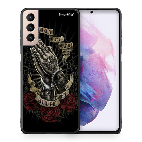 Θήκη Samsung S21+ Judge By God από τη Smartfits με σχέδιο στο πίσω μέρος και μαύρο περίβλημα | Samsung S21+ Judge By God case with colorful back and black bezels
