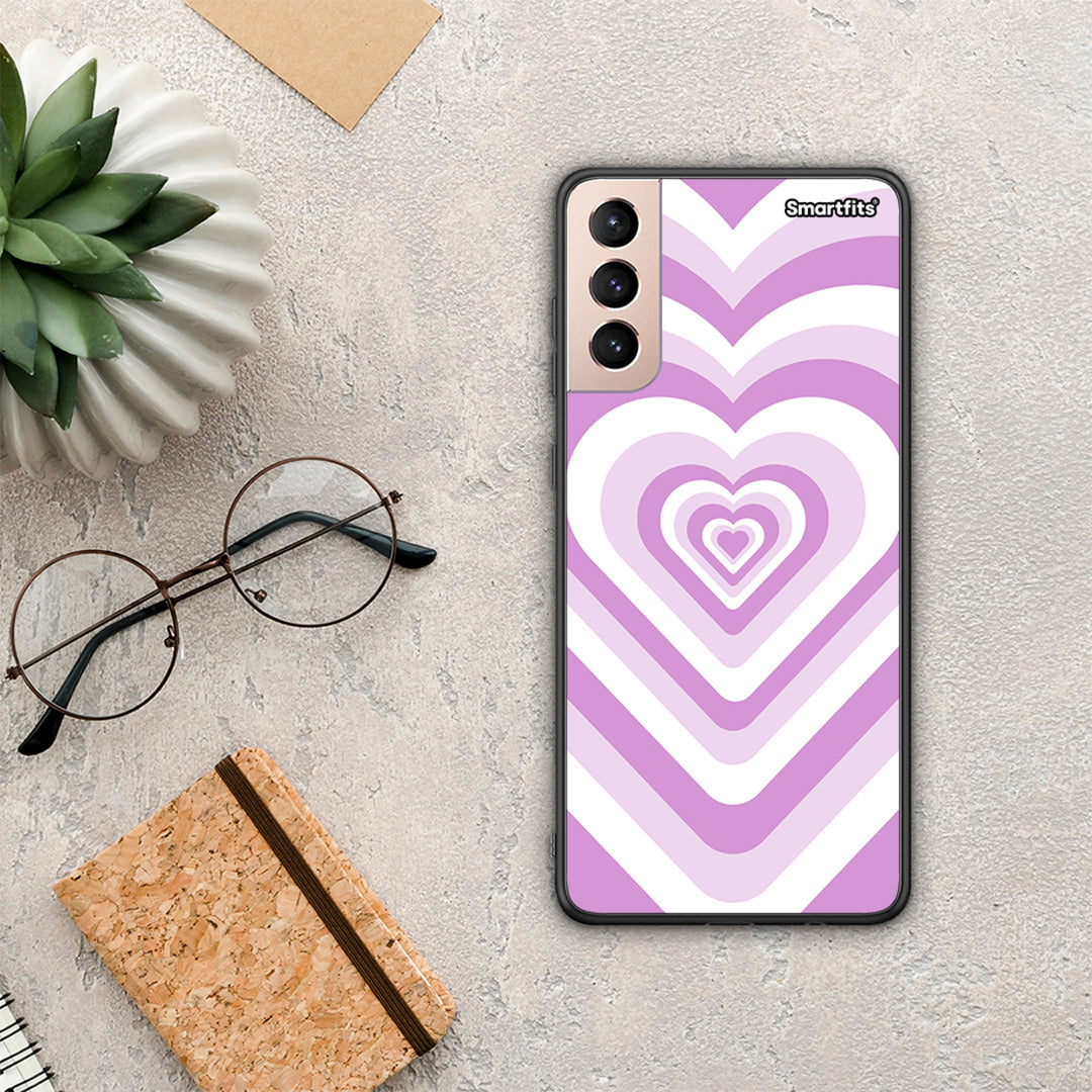 Lilac Hearts - Samsung Galaxy S21+ θήκη