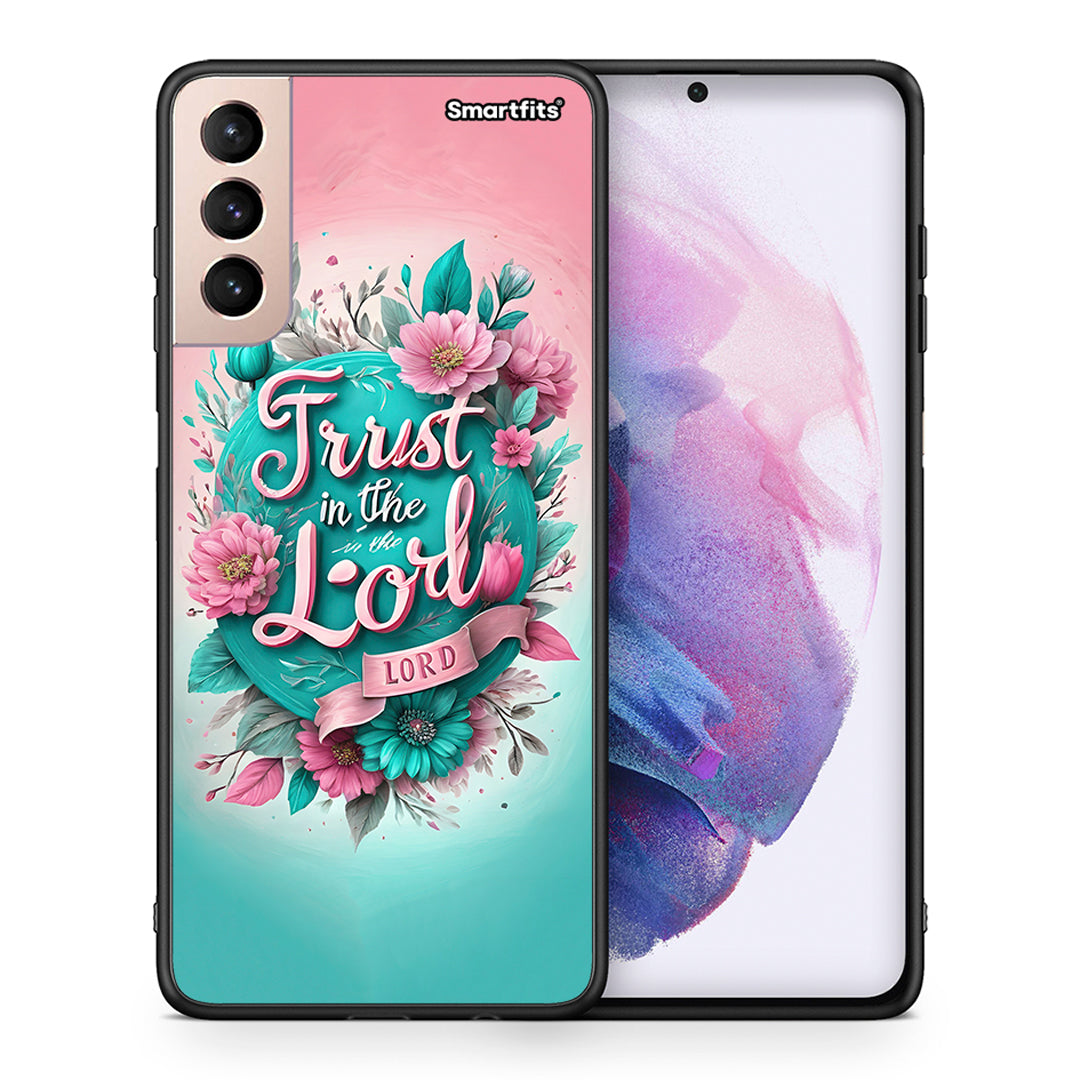 Θήκη Samsung S21+ Lord Trust από τη Smartfits με σχέδιο στο πίσω μέρος και μαύρο περίβλημα | Samsung S21+ Lord Trust case with colorful back and black bezels