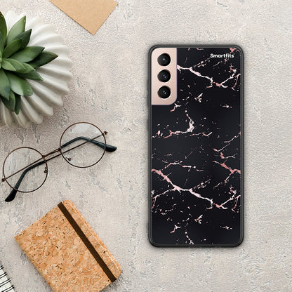 Marble Black Rosegold - Samsung Galaxy S21+ θήκη